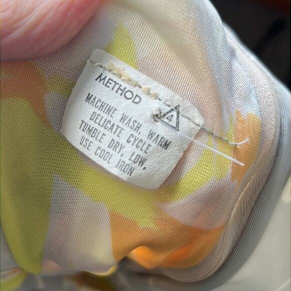 Vintage 1970 s maxi floral v neck maxi dress size small - Picture 4 of 4